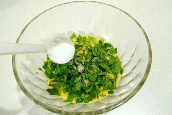菠菜鸡蛋饼的做法图解8