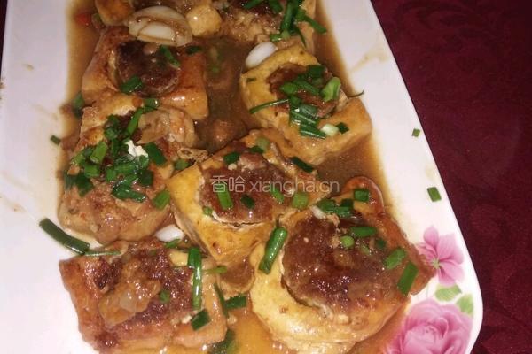 豆腐酿肉的做法图解8