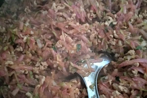 肉末萝卜丝包的做法图解3