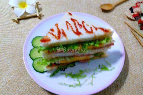 火腿三明治的做法图解11