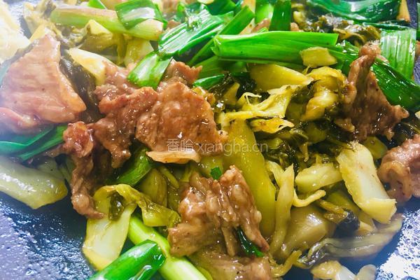 酸菜小炒肉的做法图解13