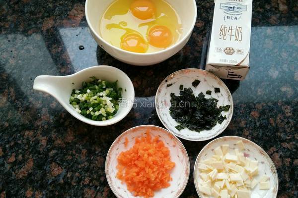 芝士海苔厚蛋烧的做法图解1