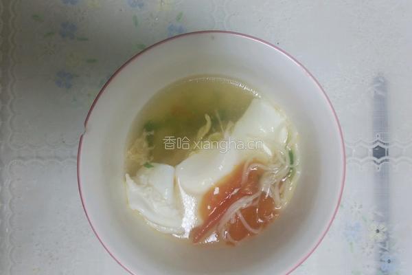 西红柿油麦菜鸡蛋面