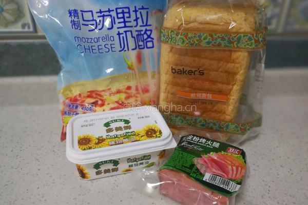 芝士火腿吐司碗的做法图解2