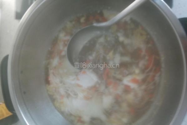 胡萝卜白菜鸡蛋面的做法图解7