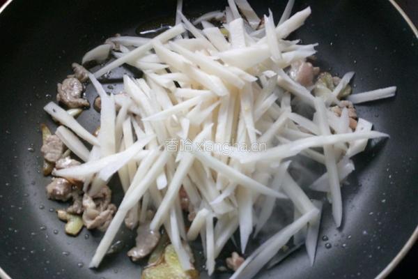 莲藕三丝的做法图解7