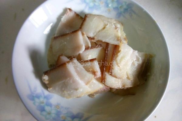 竹笋炒腊肉的做法图解4