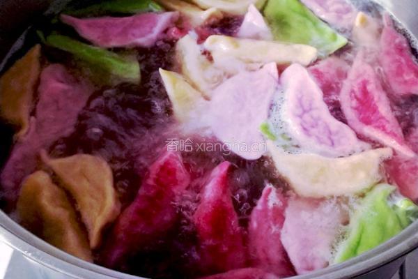 果蔬汁色彩水饺的做法图解13