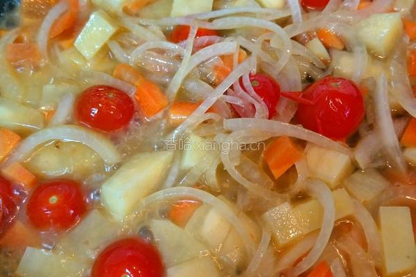 香菇酱鸡肉焗饭的做法图解9