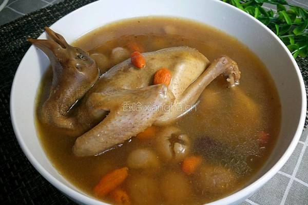 桂圆枸杞鸽子汤的做法图解7