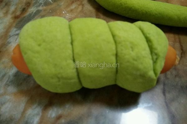 绿汁热狗卷的做法图解12
