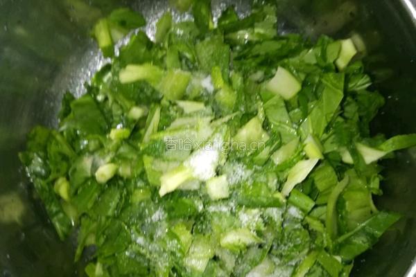 青菜烧鸡的做法图解2