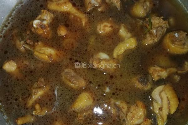 青菜烧鸡的做法图解8