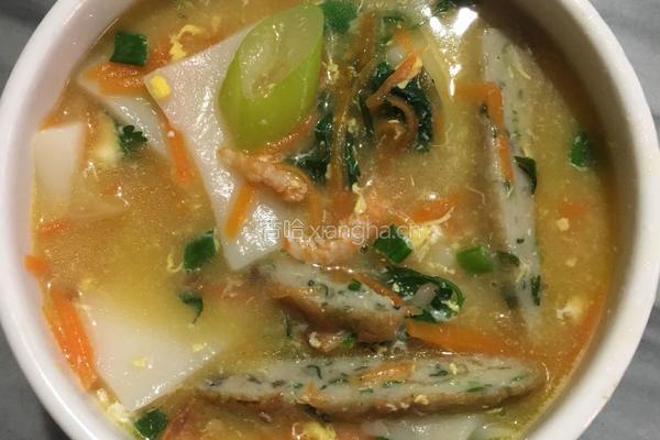 鱼饼虾米汤年糕