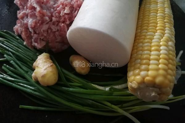 萝卜酿肉的做法图解2