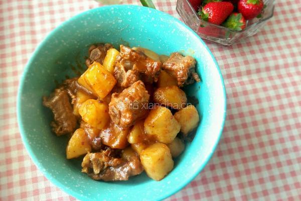 土豆烧排骨的做法图解10