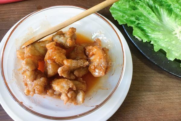 甜辣味蜂蜜炸鸡沙拉的做法图解11