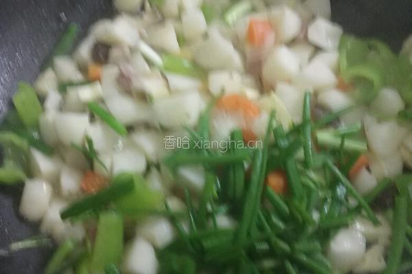 炒马蹄丁的做法图解8
