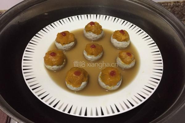 南瓜酿口蘑的做法图解6