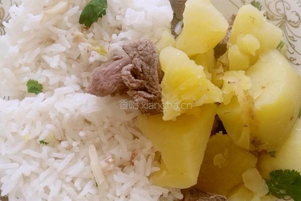 土豆炖牛肉盖饭的做法图解5