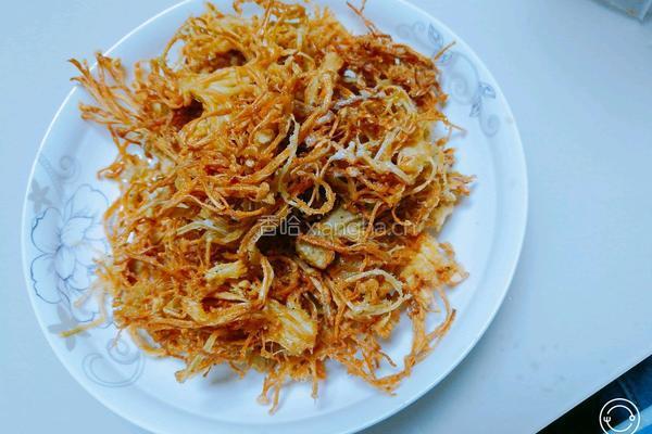 炸金针菇的做法图解4