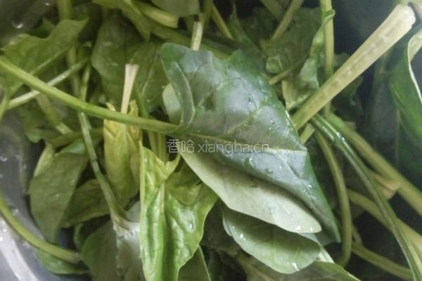 菠菜金针菇汤的做法图解1