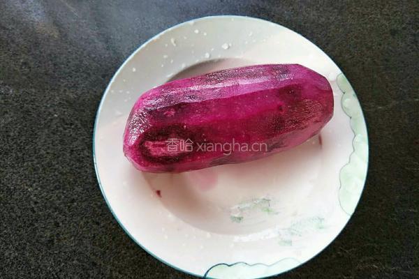 紫薯汤圆的做法图解1