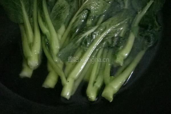 白灼菜心的做法图解4