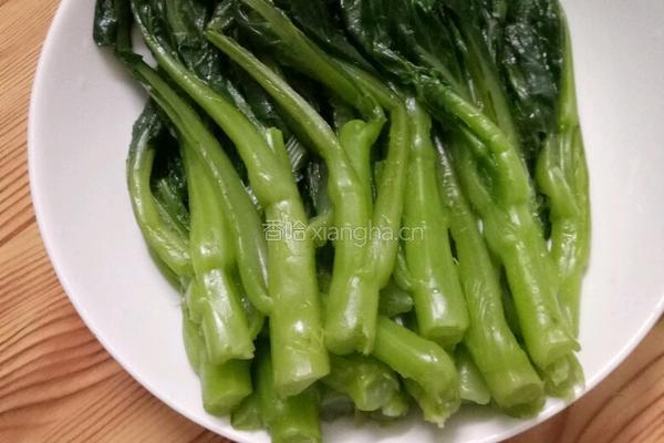 白灼菜心的做法图解5