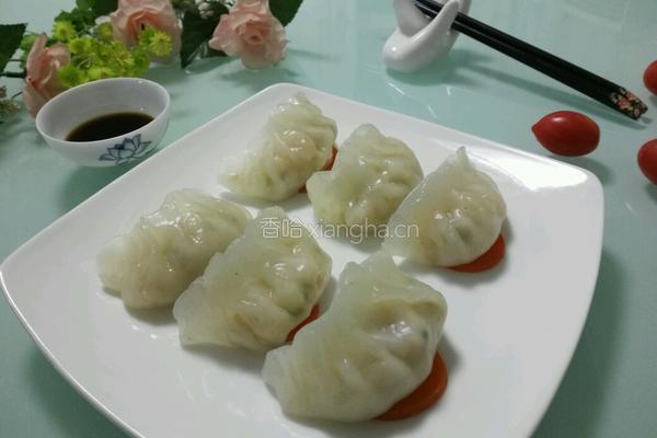 水晶鸡肉饺的做法图解23