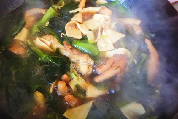 鸡爪烧海带豆腐皮的做法图解7