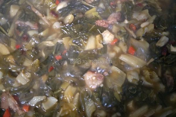酸菜羊肉炖粉条的做法图解5