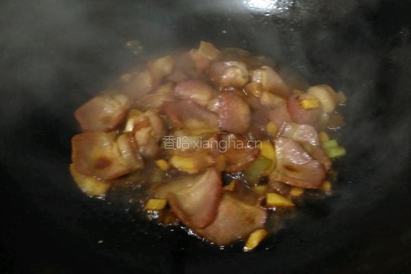 彩椒炒腊肉的做法图解9