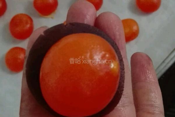 彩色螺旋蛋黄酥的做法图解7