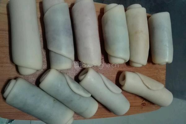 彩色螺旋蛋黄酥的做法图解17