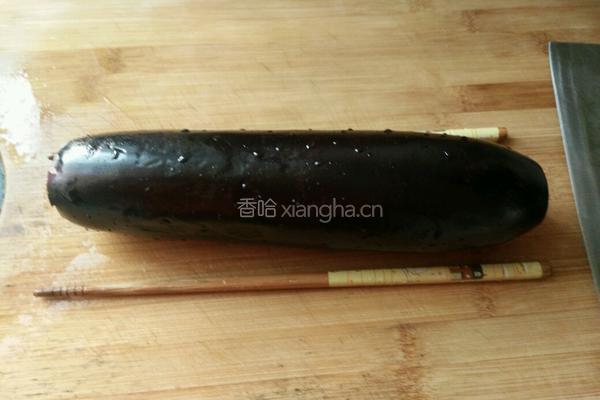 茄子酿肉的做法图解1