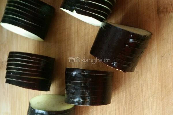 茄子酿肉的做法图解2