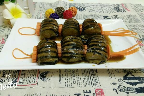 茄子酿肉的做法图解7