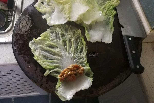 猪肉白菜卷的做法图解4