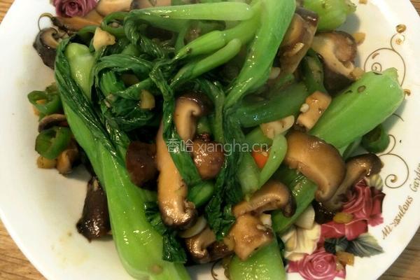 香菇青菜的做法图解6