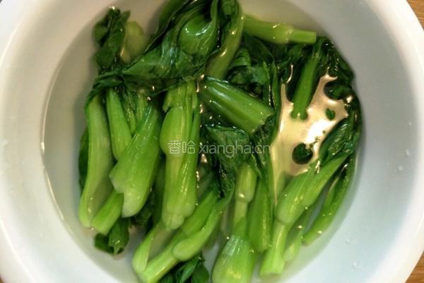 香菇青菜的做法图解2