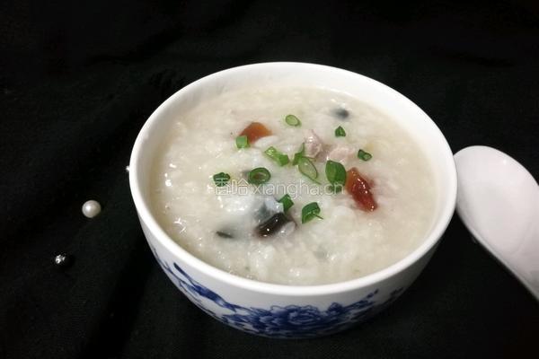 皮蛋瘦肉粥的做法图解5