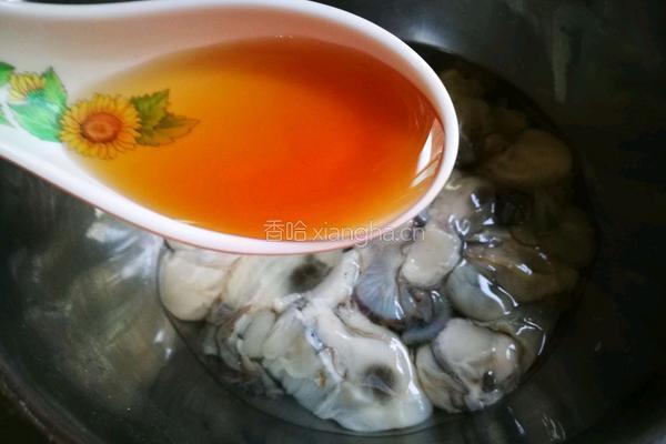 菠菜拌牡蛎的做法图解4