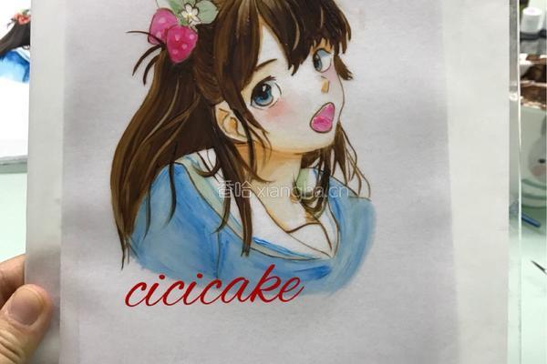奶油霜转印的做法图解2
