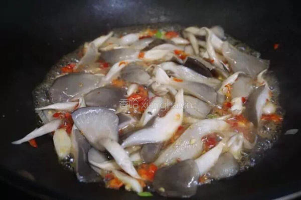 平菇尖椒炒腊肉的做法图解7