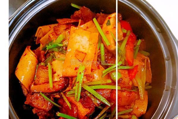 石锅千张焖肉的做法图解9