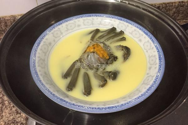 蛋蒸螃蟹的做法图解6