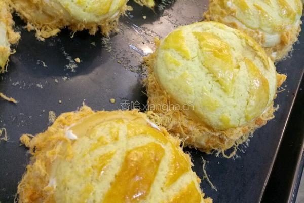 芒果夹心菠萝包的做法图解4