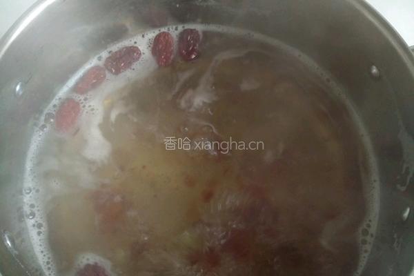 皂角米雪燕桃胶羹的做法图解3