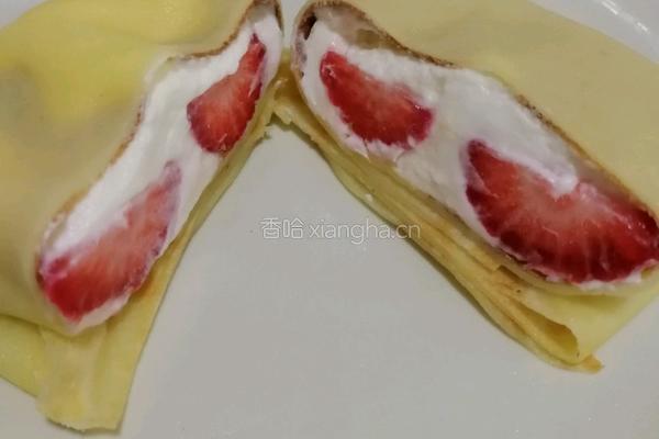 草莓班戟的做法图解11